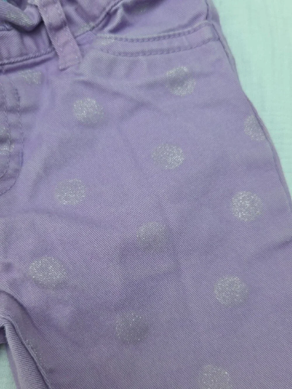 The Children's Place Cream Fuzzy Sweatshirt & Purple Polka Dot Pants Set